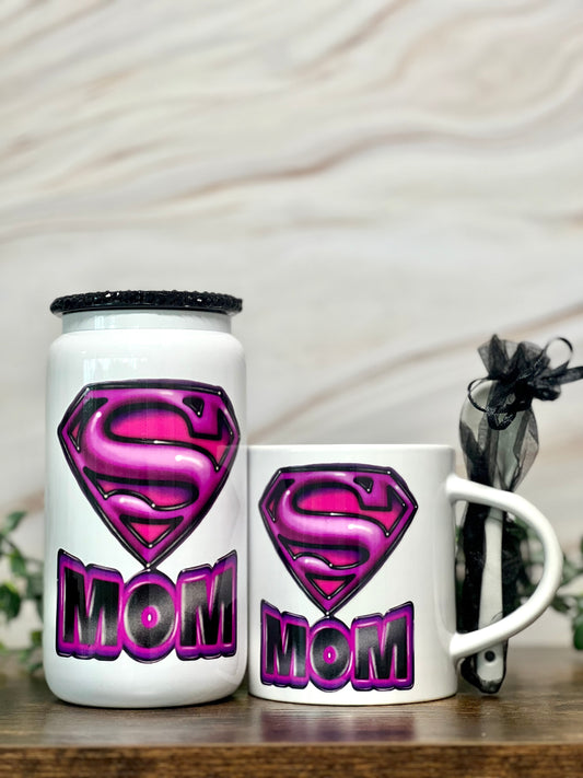 “Super Mom” Sip & Study Drinkware Bundle