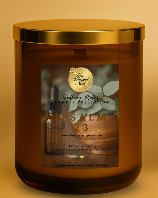 Psalm 23 - Eucalyptus & Spearmint  (12 oz Candle)