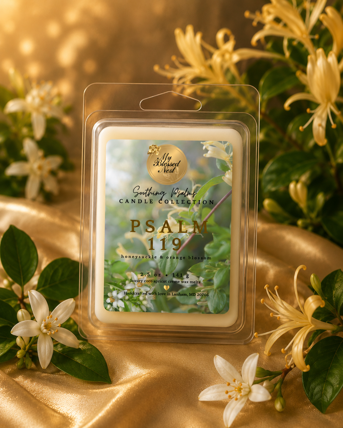 Pre-Order | Limited Edition: Psalm 119 (Honeysuckle & Orange Blossom) Wax Melts