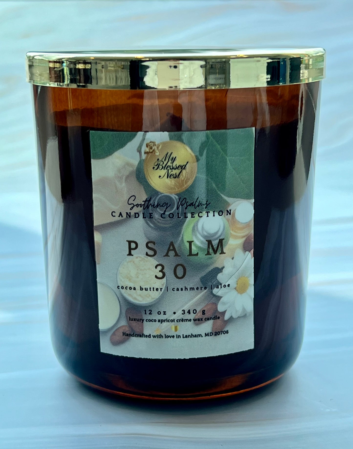 Psalm 30 - Cocoa Butter, Cashmere & Aloe (12 oz Candle)