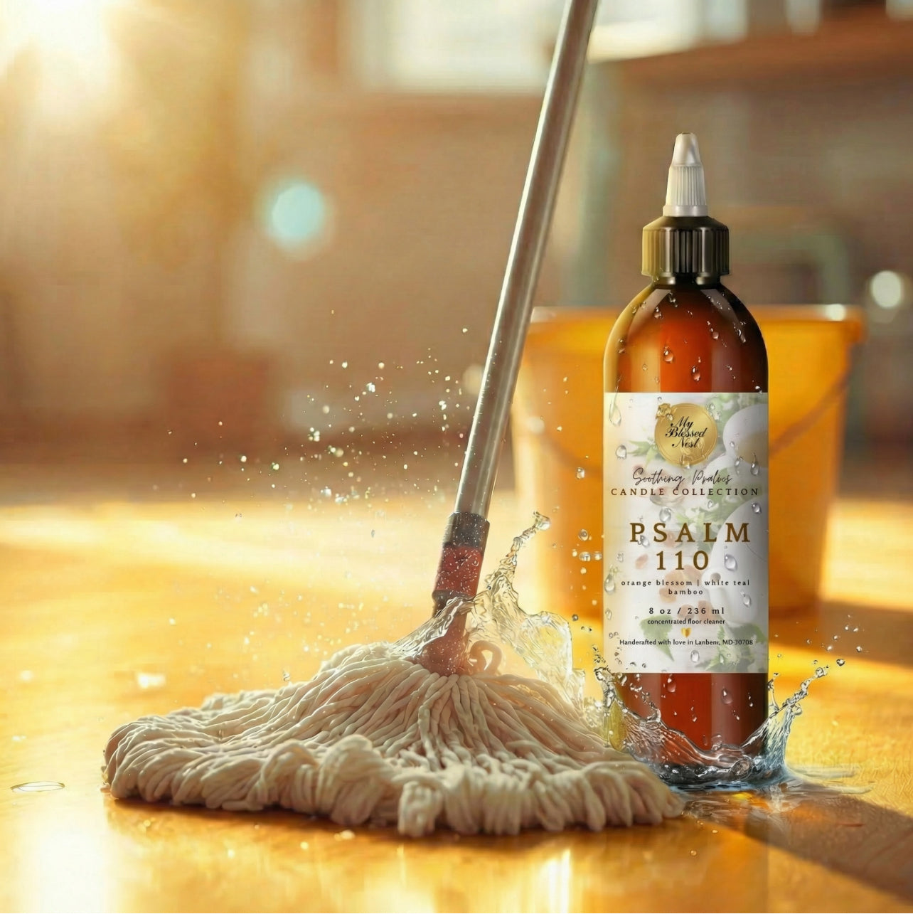 ***Pre-Order***Psalm 110 (White Tea, Orange Blossom & Bamboo) Concentrated Antimicrobial Floor Cleaner