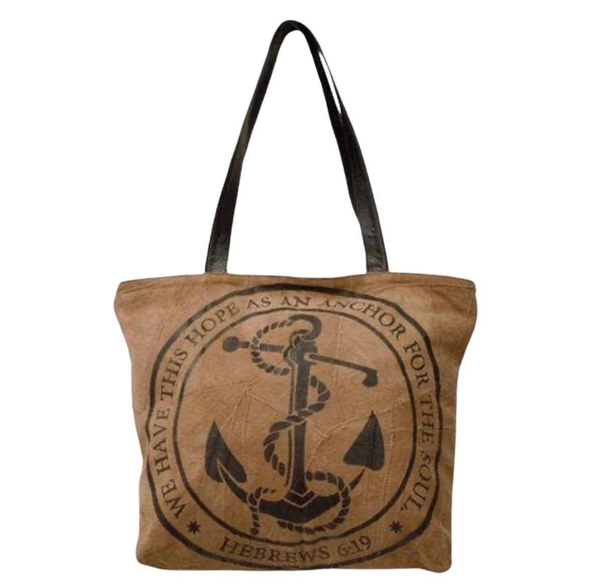 Hebrews 6:19 Bible Tote Bag (Tan)