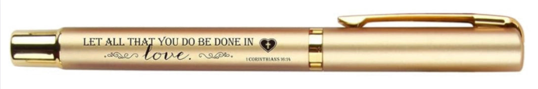 Inspirational Ink Pen w/velvet pouch