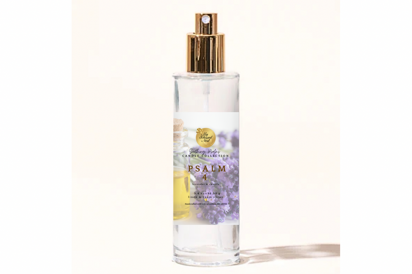 “Psalm 4” Linen & Room Spray (Lavender & Vanilla)