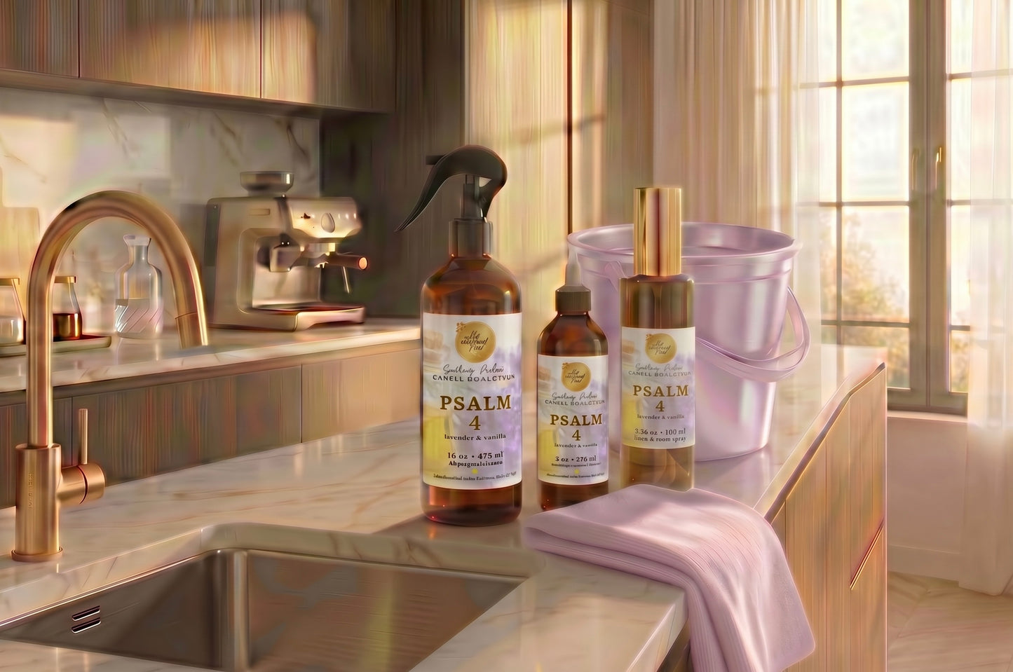 “Psalm 4” (lavender & vanilla) Cleaning Bundle