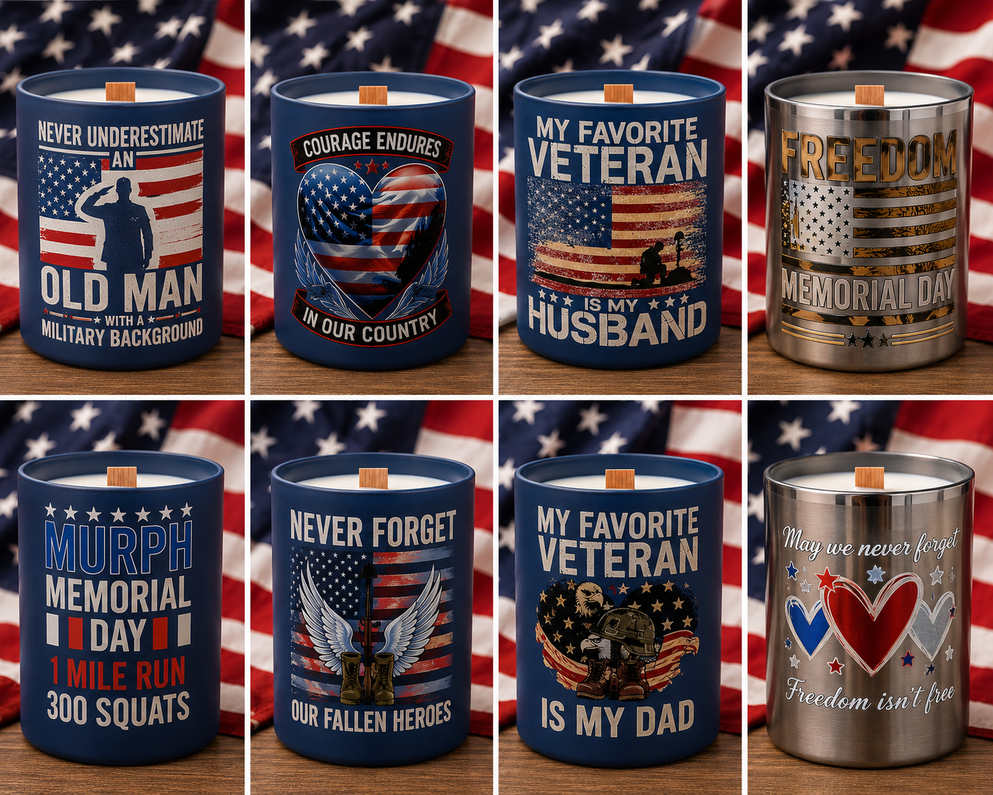 Limited Edition Memorial Day “I Am Free” Candle (12 oz)