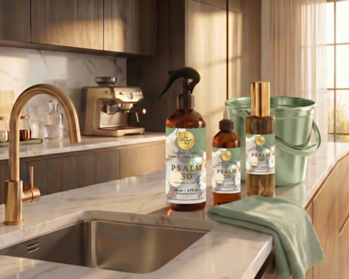 “Psalm 30” (cocoa butter, cashmere & aloe) Cleaning Bundle
