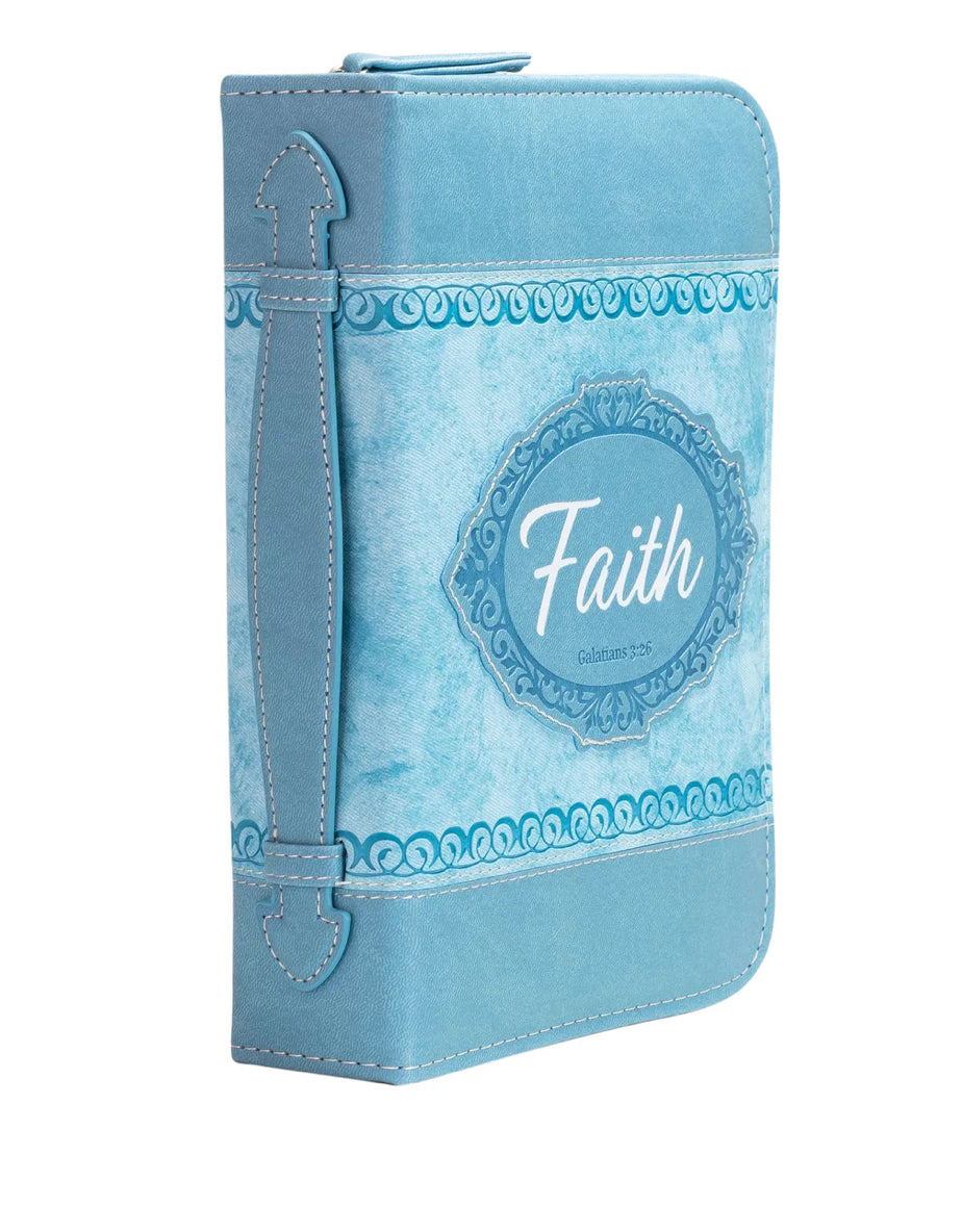 Divine Details: Bible Cover - Pale Teal “Faith - Galatians 3:26"