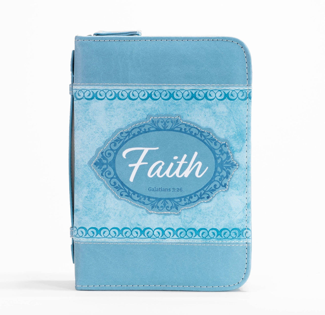 Divine Details: Bible Cover - Pale Teal “Faith - Galatians 3:26"