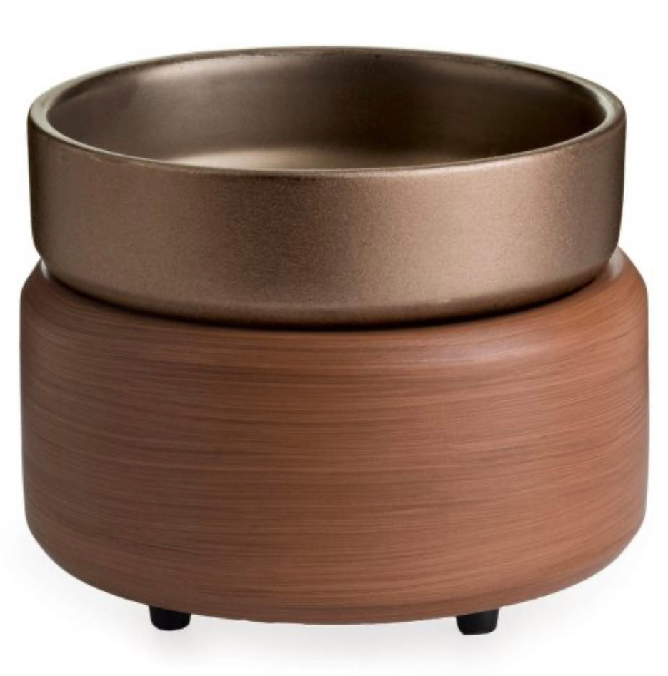 “Pewter Walnut” 2-In-1 Fragrance Warmer