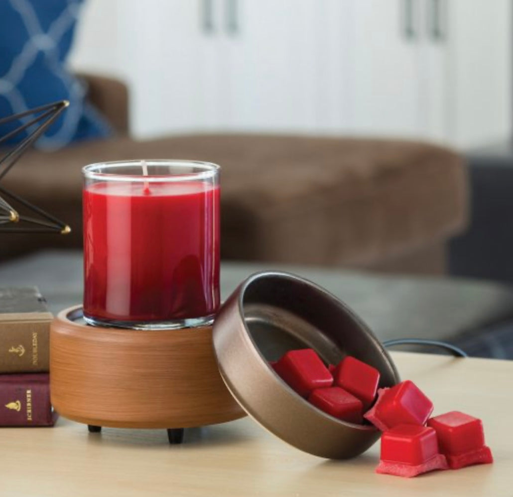 “Pewter Walnut” 2-In-1 Fragrance Warmer