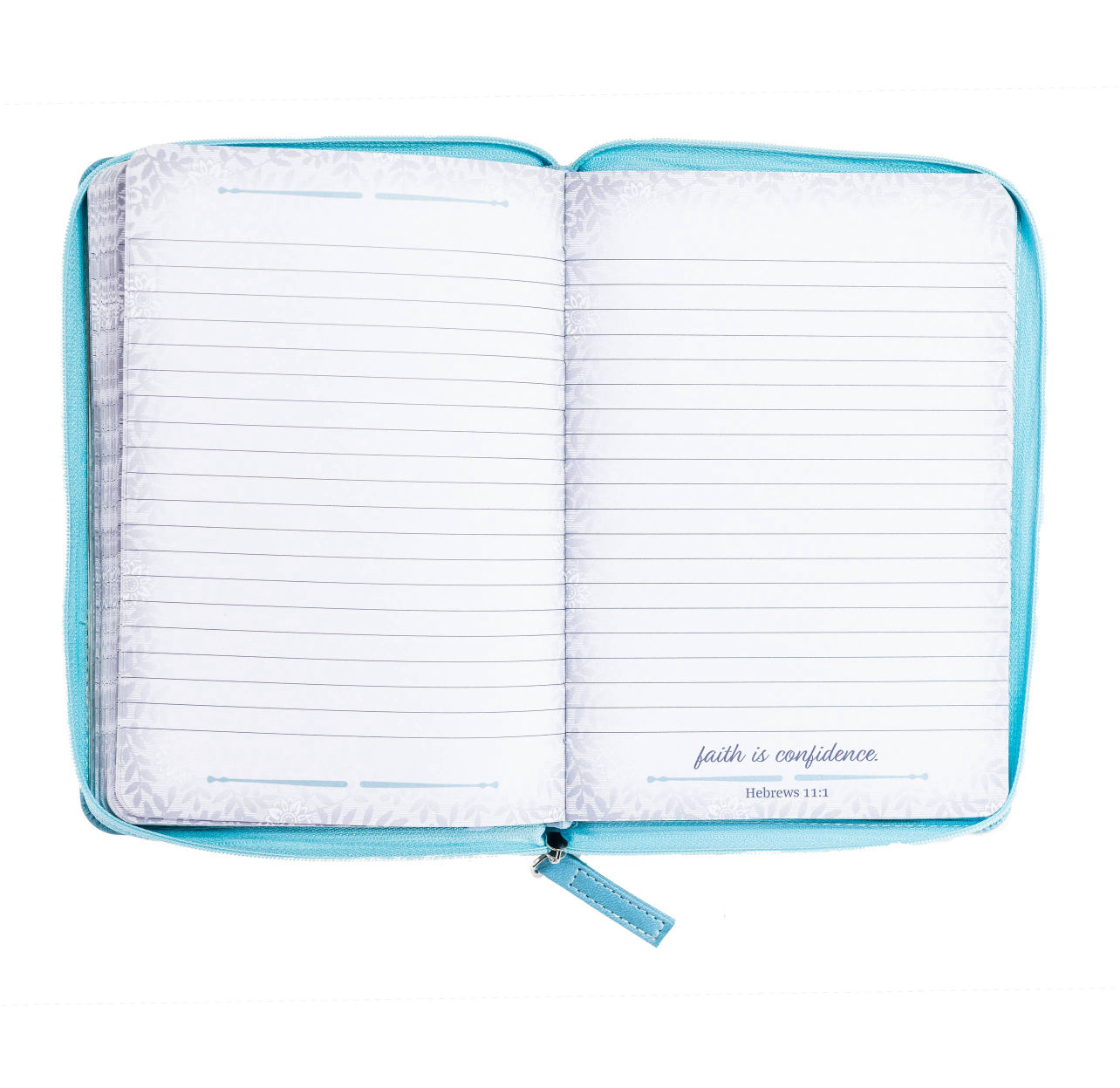 Divine Details: Bible Journal - Pale Teal “Faith - Galatians 3:26"