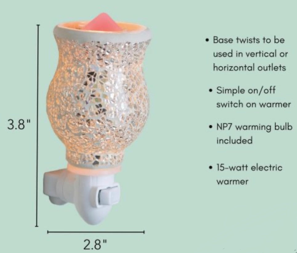 “Mosaic Glass” Wall Plug-In Fragrance Warmer