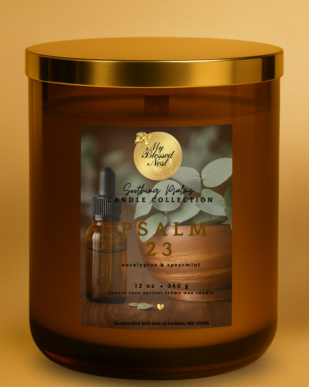 Psalm 23 - Eucalyptus & Spearmint  (12 oz Candle)