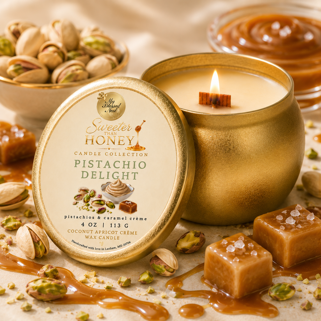 Pre-Order: “Pistachio Delight” (4 oz Candle)