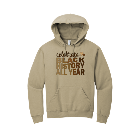 ***Pre-Order*** “Celebrate Black History” Hoodie (Khaki)