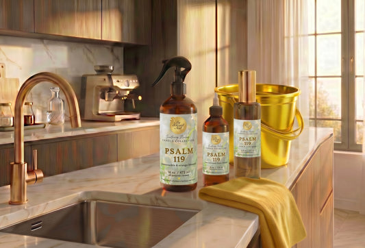 Pre-Order: “Psalm 119” (honeysuckle & orange blossom) Cleaning Bundle