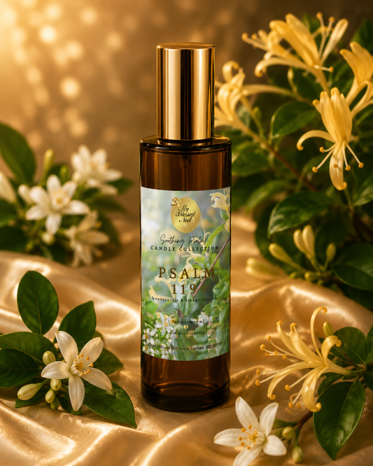 Pre-Order | Limited Edition: Psalm 119 (Honeysuckle & Orange Blossom) Linen & Room Spray