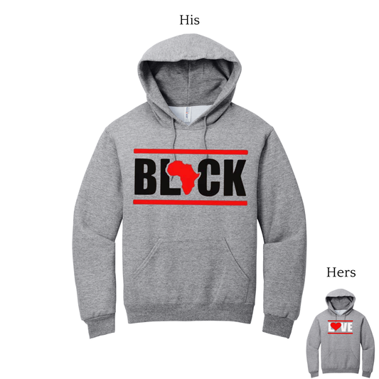 ***Pre-Order*** “Black Love” Hoodie (His) (Hers sold separately)