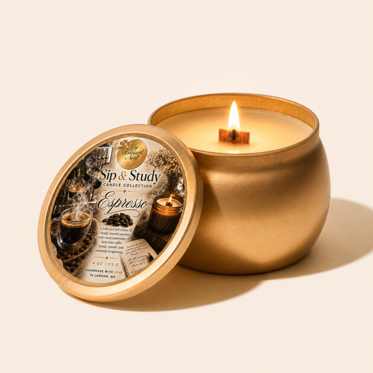 “Espresso” Sip & Study (4 oz Candle)