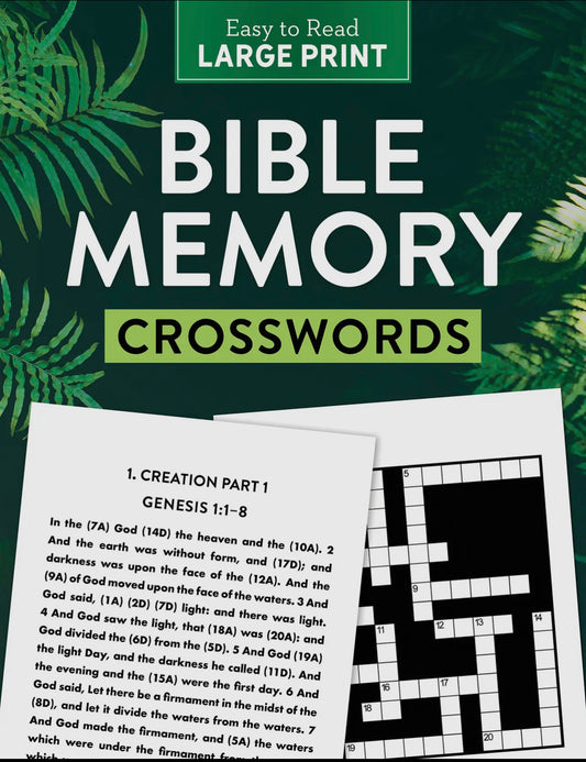 Bible Memory Crossword Puzzle Activity Book
