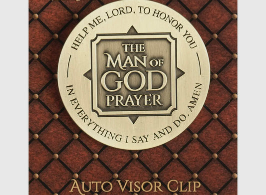 Man of God Auto Visor Clip