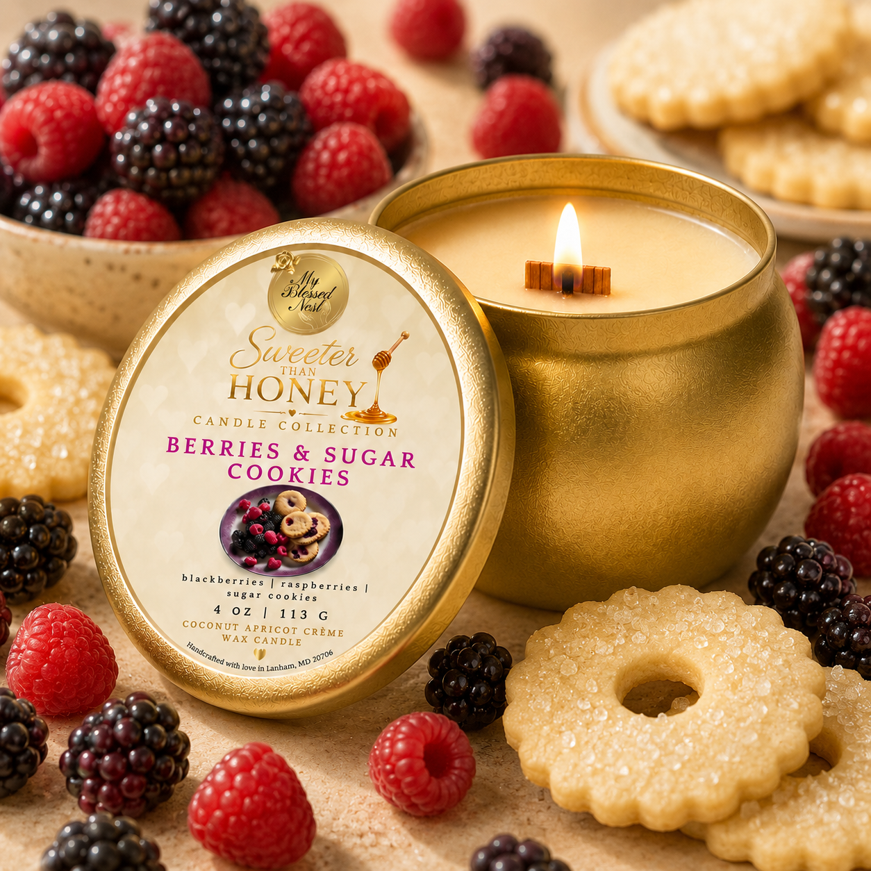 “Berries & Sugar Cookies” (4 oz Candle)