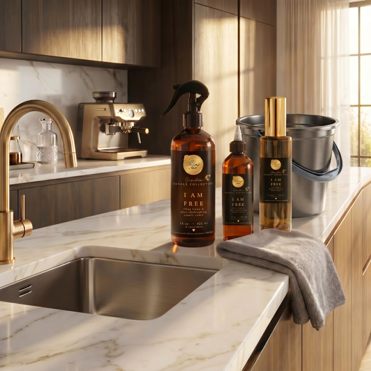 “I Am Free” (odor-eliminating: clean linen & pure ozonic notes) Cleaning Bundle