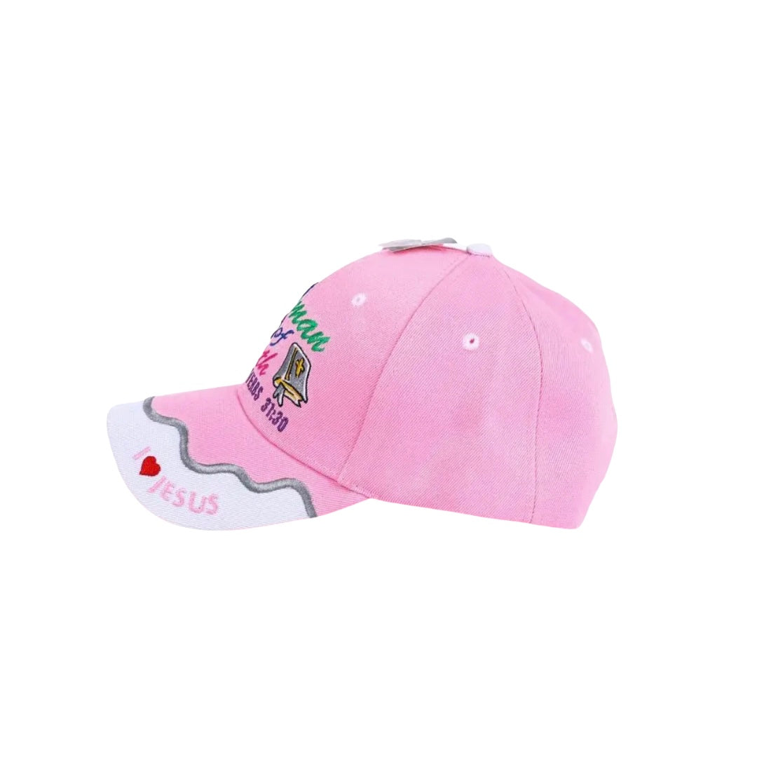 HAT – “WOMAN OF FAITH” – LIGHT PINK