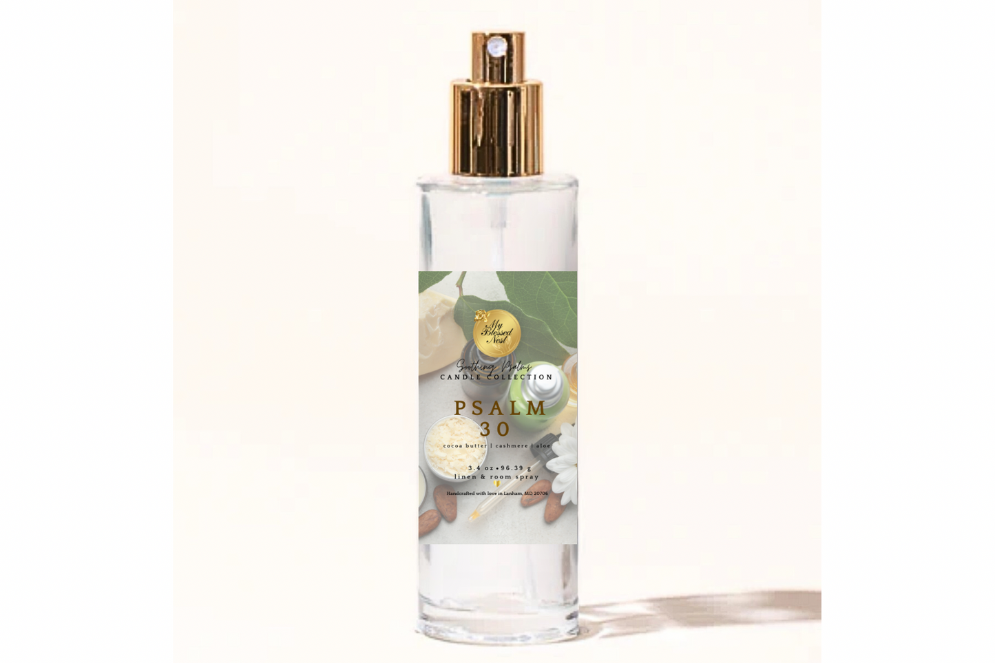 “Psalm 30” Linen & Room Spray (Cocoa Butter, Cashmere & Aloe)