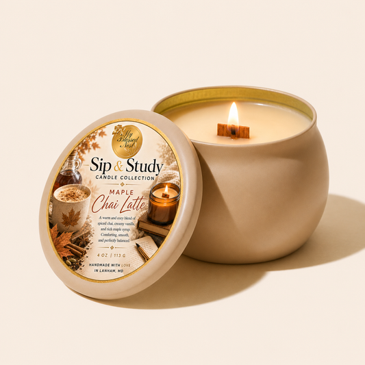 “Maple Chai Latte” Sip & Study (4 oz Candle)