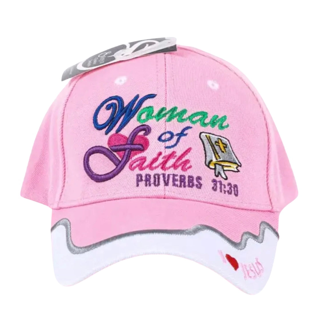 HAT – “WOMAN OF FAITH” – LIGHT PINK