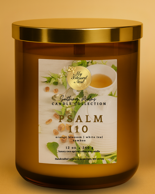 Psalm 110 - White Tea, Orange Blossom & Bamboo (12 oz Candle)