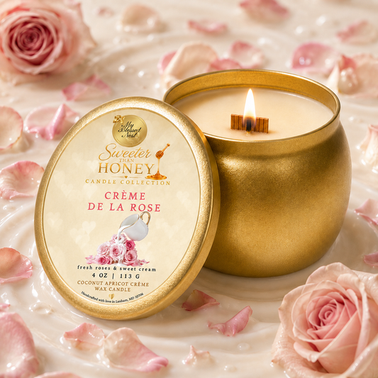 Pre-Order: “Crème de la Rose” (4 oz Candle)