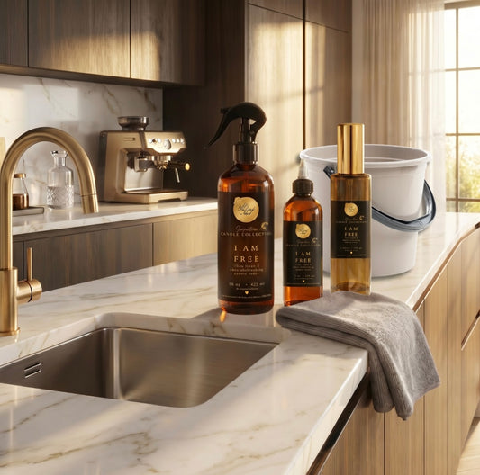 “I Am Free” (odor-eliminating: clean linen & pure ozonic notes) Cleaning Bundle