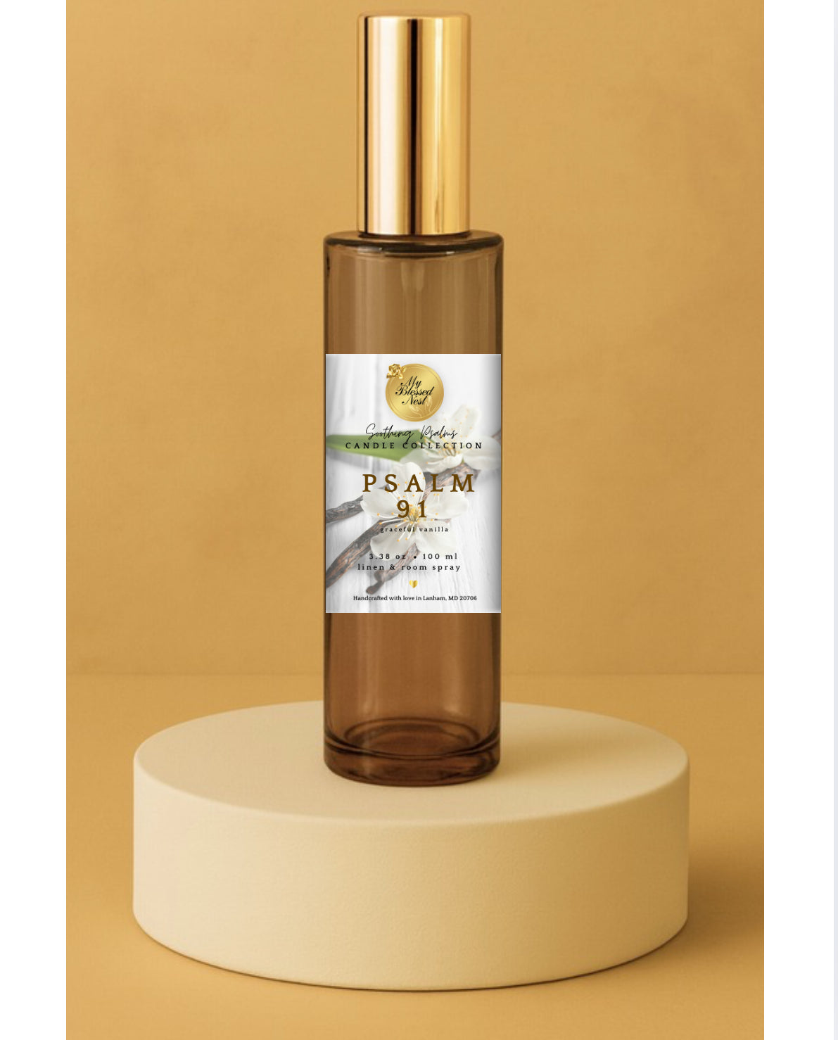 “Psalm 91” Linen & Room Spray (Graceful Vanilla)