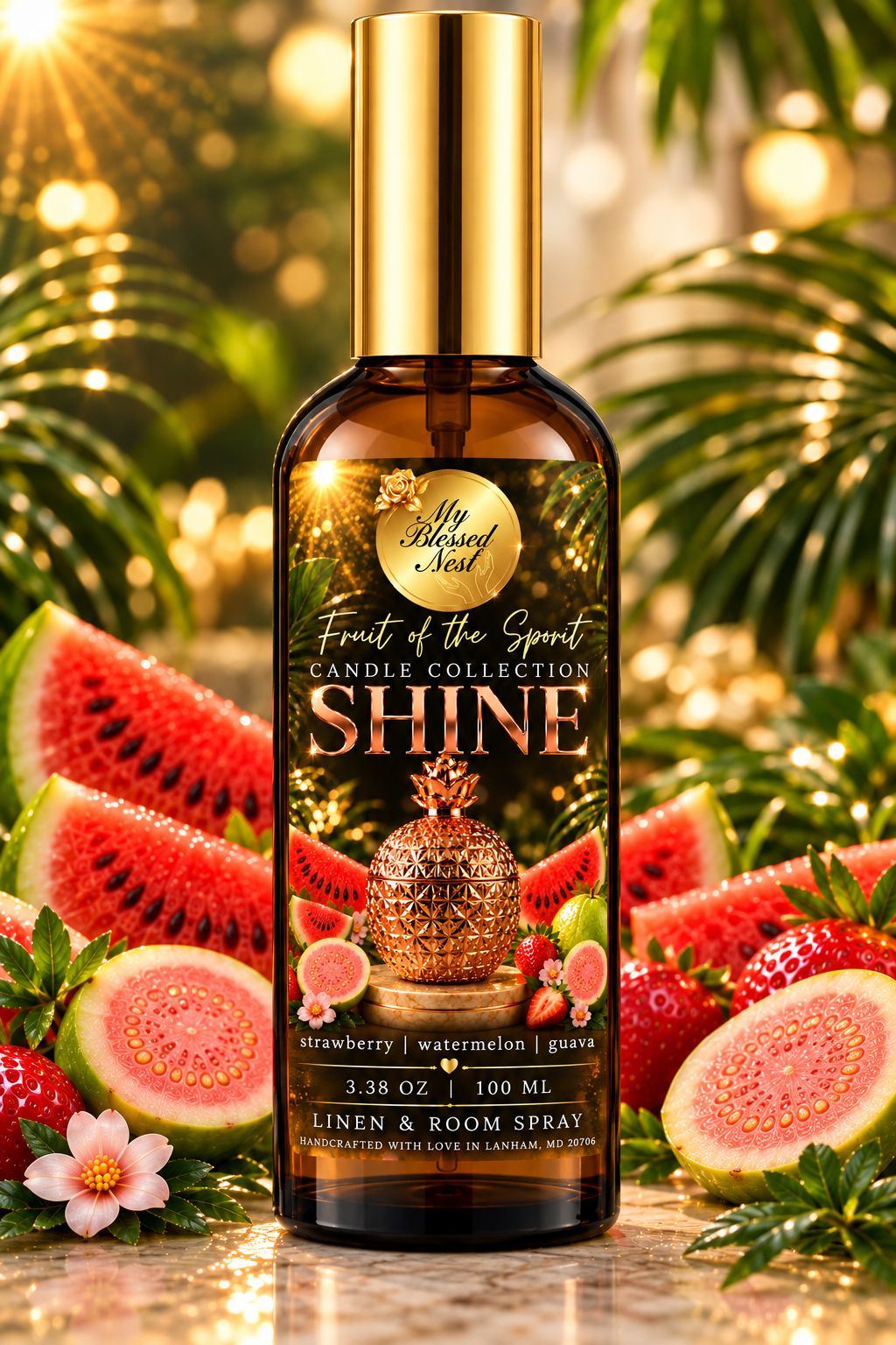SHINE - (Strawberry, Watermelon & Guava) Linen & Room Spray