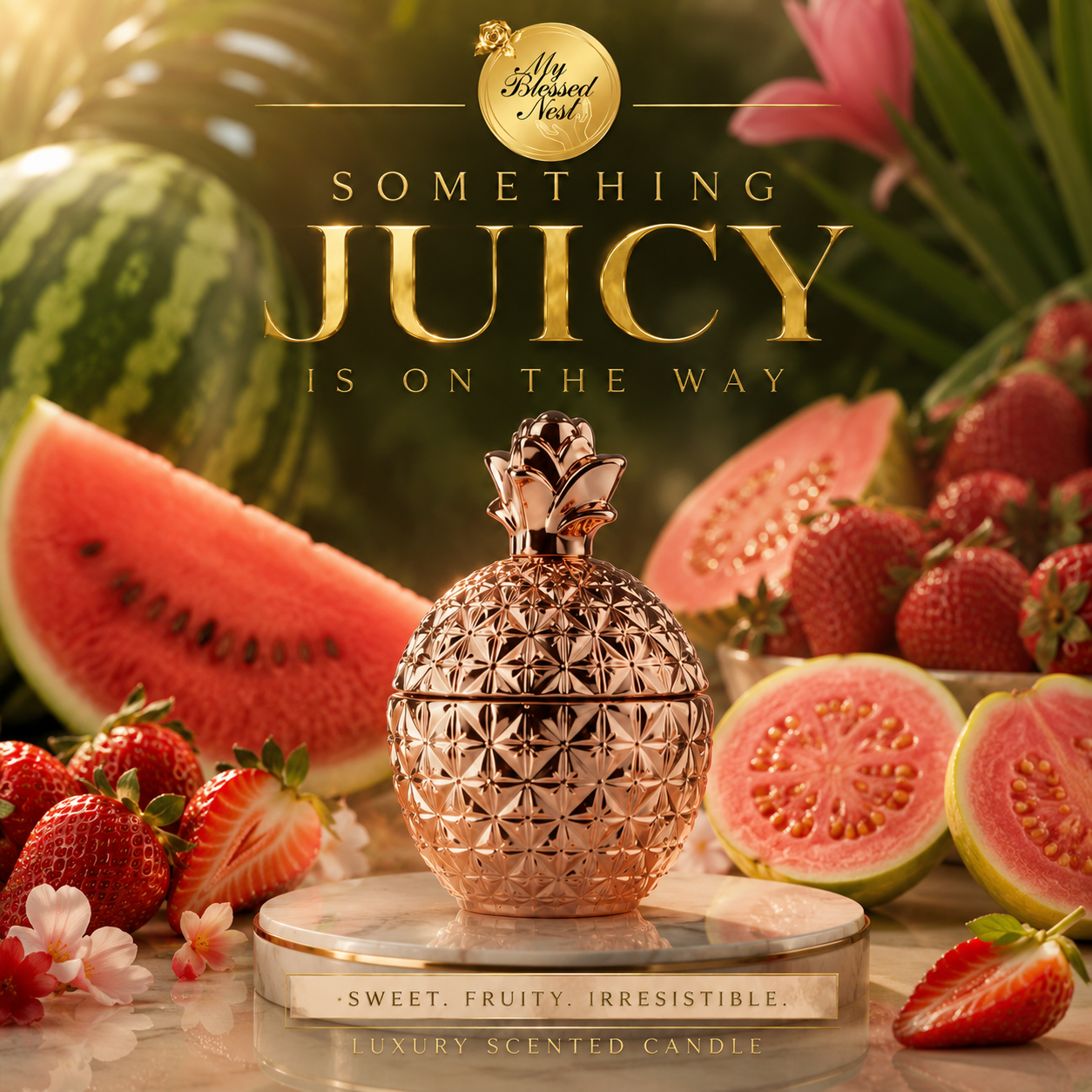 Pre-Order: SHINE - (Strawberry, Watermelon & Guava) 6 oz candle