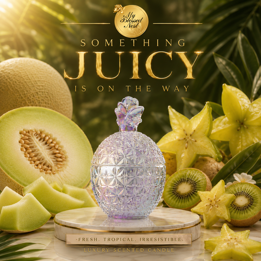 Pre-Order: SPARKLE - (honeydew, kiwi & starfruit) 6 oz candle