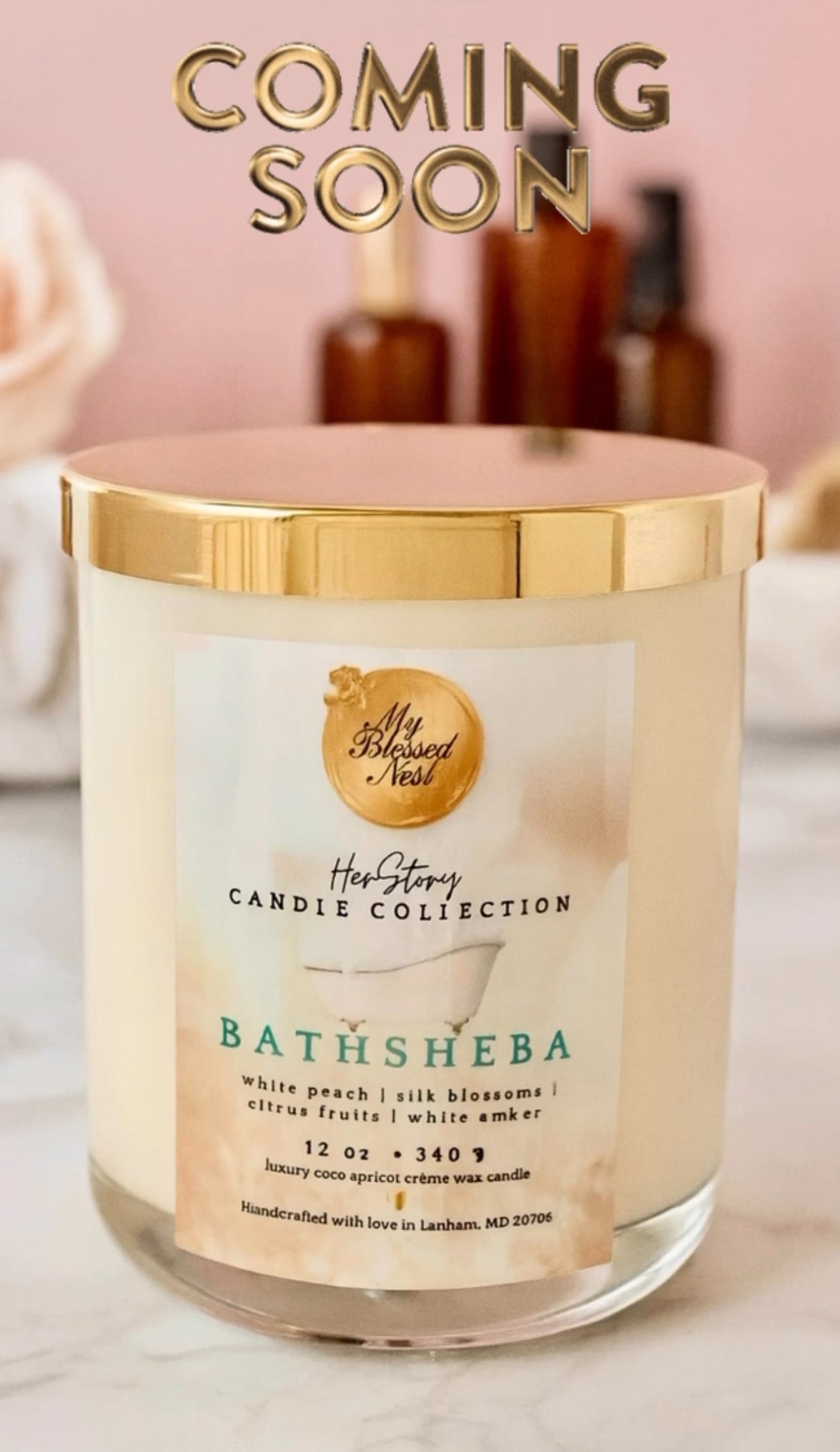 ***Pre-Order***Bathsheba (12 oz Candle)