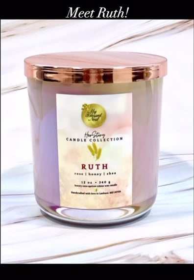 Load video: Her Story Candle Collection: Ruth