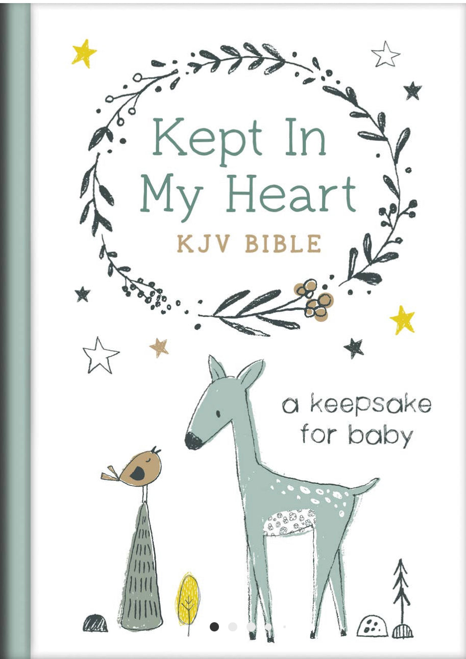 Kept in My Heart KJV Bible (Hazel Woodland)