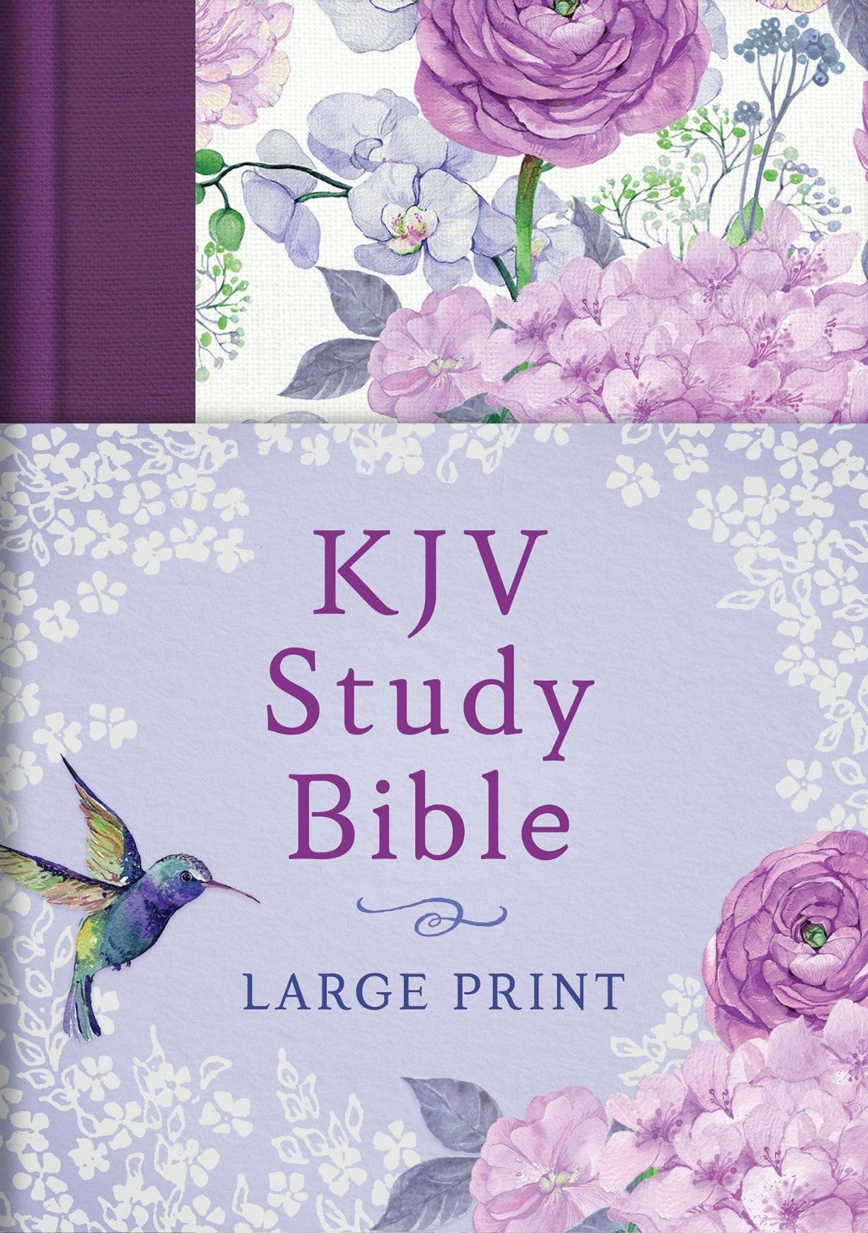 KJV Study Bible, Large Print [Hummingbird Lilacs]