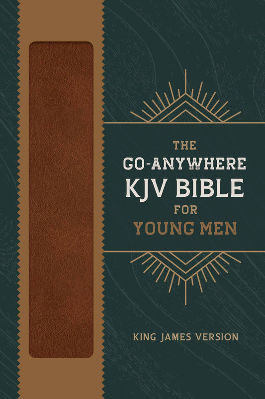 The Go-Anywhere KJV Bible for Young Men [Woodgrain Chestnut]